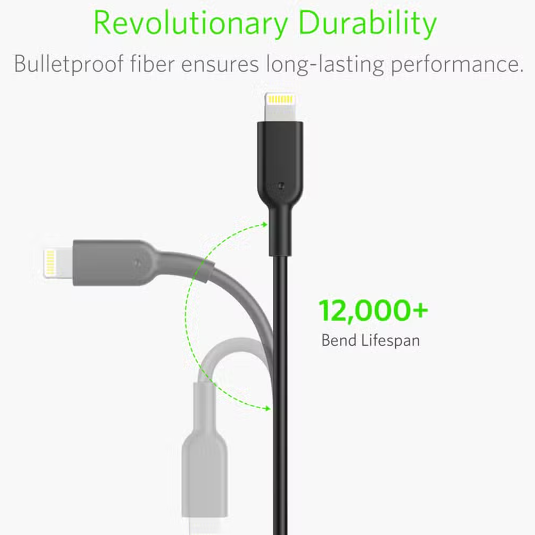 Anker Power Drive 2 Elite With Lightning Connector 24W | Black Anker Power Drive 2 Elite With Lightning Connector 24W | Black